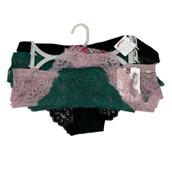 NWT JESSICA SIMPSON Women’s Panties Sz Small Pkg/3 Ultra Flirty Cheeky Fit Lace - Picture 3 of 8